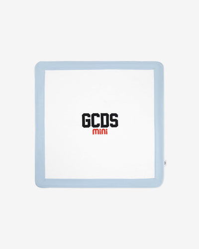 Gcds Logo Cotton Baby Blanket: Boy Blankets Angel Blue | GCDS Spring/Summer 2023