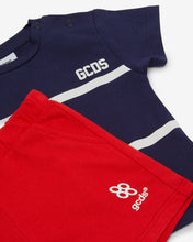 Load image into Gallery viewer, Baby Gcds Low Band Logo Tracksuit: UNISEX Tracksuits Blue/Red | GCDS Spring/Summer 2023
