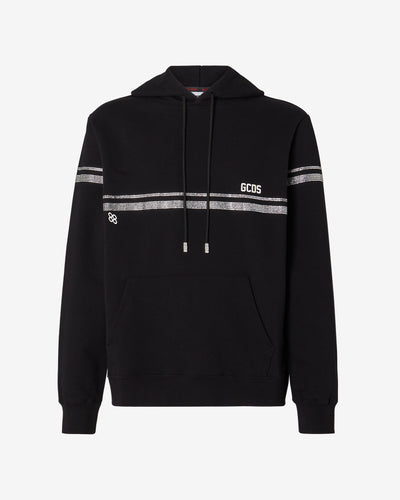 Bling Gcds Regular Hoodie : Men Hoodie Black | GCDS Spring/Summer 2023