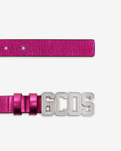 Load image into Gallery viewer, Metallic Logo Belt : Women Belts Fuchsia | GCDS Spring/Summer 2023

