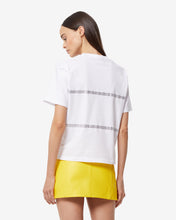 Carica l&#39;immagine nel visualizzatore di Gallery, Bling Gcds T-Shirt : Women T-shirts White | GCDS Spring/Summer 2023
