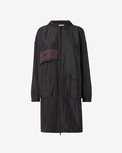 Heart Gcds Long Parka : Women Outerwear Black | GCDS Spring/Summer 2023