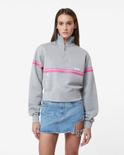 Load image into Gallery viewer, Gcds Bliss Half Zip Sweatshirt : Women Hoodie Grey | GCDS Spring/Summer 2023
