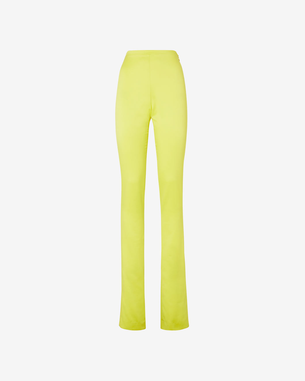Bling Glossy Skinny Trousers : Women Trousers Yellow fluo | GCDS Spring/Summer 2023