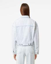 Carica l&#39;immagine nel visualizzatore di Gallery, Bling Denim Jacket : Women Outerwear Off White | GCDS Spring/Summer 2023
