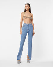 Load image into Gallery viewer, Bling Denim Trousers : Women Trousers New Light Blue | GCDS Spring/Summer 2023
