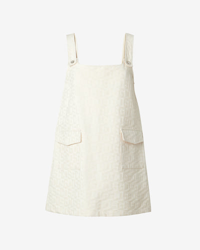 Gcds Canvas Monogram Pockets Dress : Women Dress Off White | GCDS Spring/Summer 2023