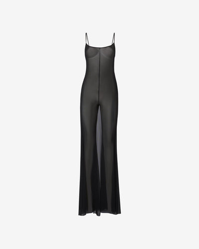 See Through Gown : Women Dress Black | GCDS Spring/Summer 2023