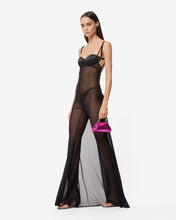 Load image into Gallery viewer, See Through Gown : Women Dress Black | GCDS Spring/Summer 2023
