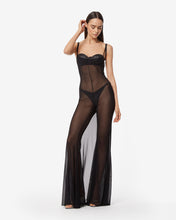 Load image into Gallery viewer, See Through Gown : Women Dress Black | GCDS Spring/Summer 2023
