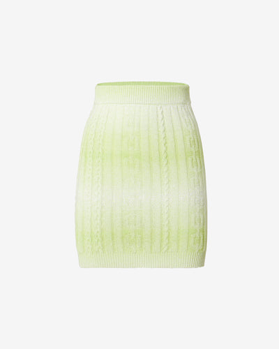 Gcds Braids Mini Skirt : Women Skirts Lime | GCDS Spring/Summer 2023